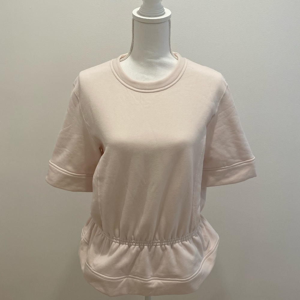 Lululemon Dusty Rose Short Sleeve Sweatshirt